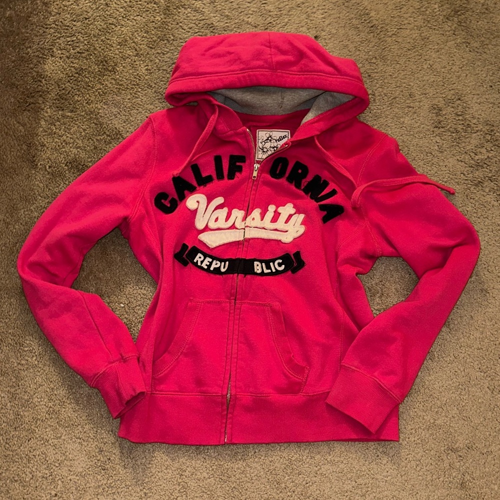 🌺y2k pink zip up🌺